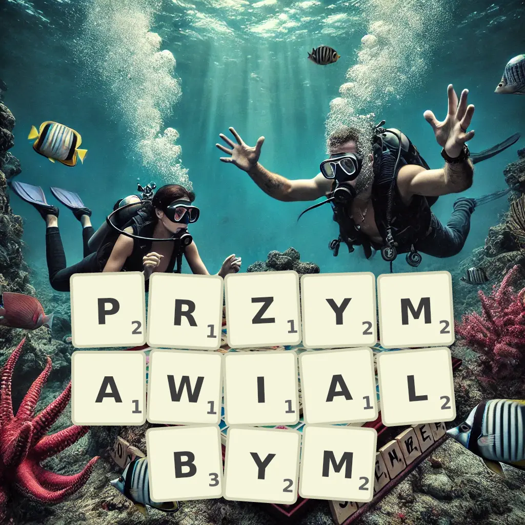 Słowa z liter PRZYMAWIAŁBYM