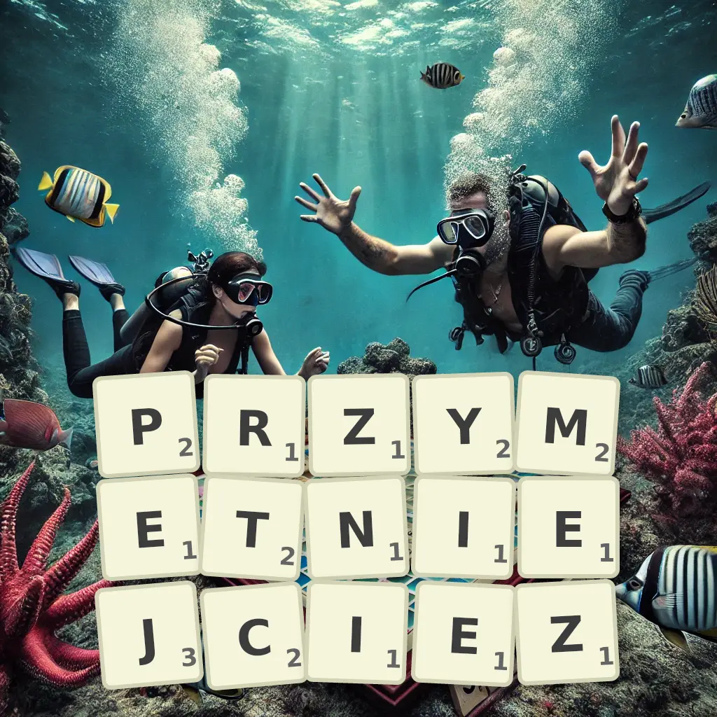 Słowa z liter PRZYMĘTNIEJCIEŻ