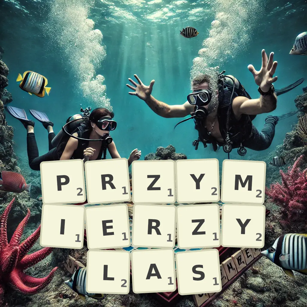 Słowa z liter PRZYMIERZYŁAŚ