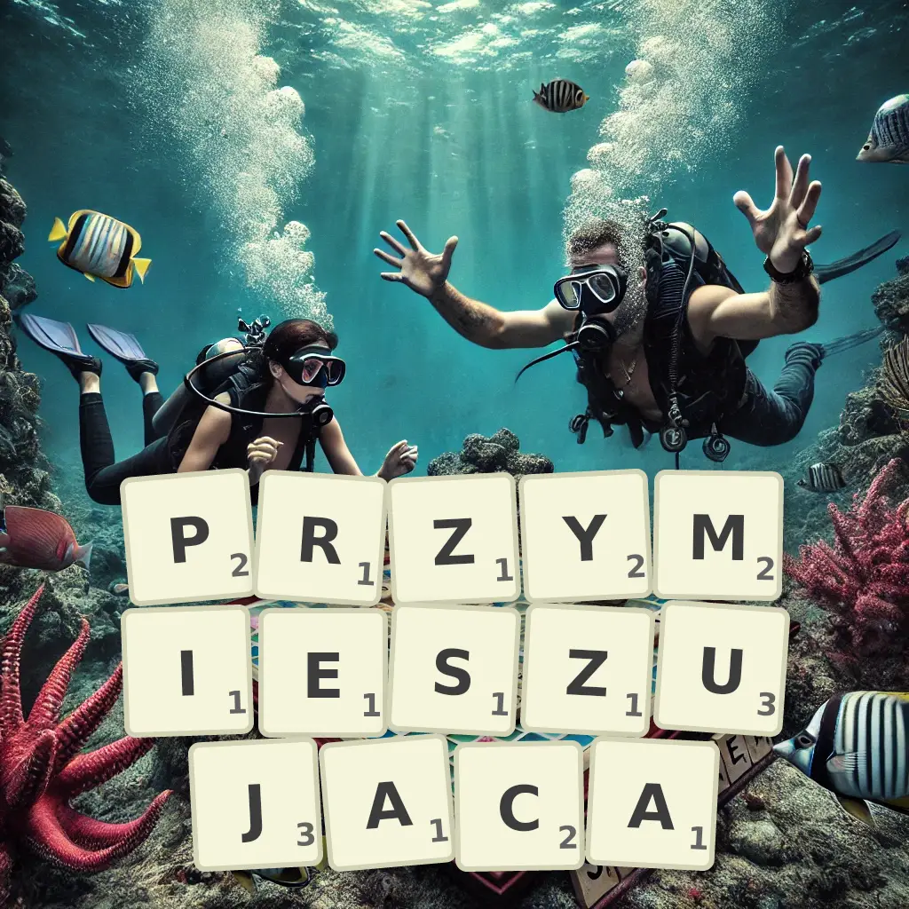 Lista słów z liter PRZYMIESZUJĄCĄ Słowa z liter PRZYMIESZUJĄCĄ