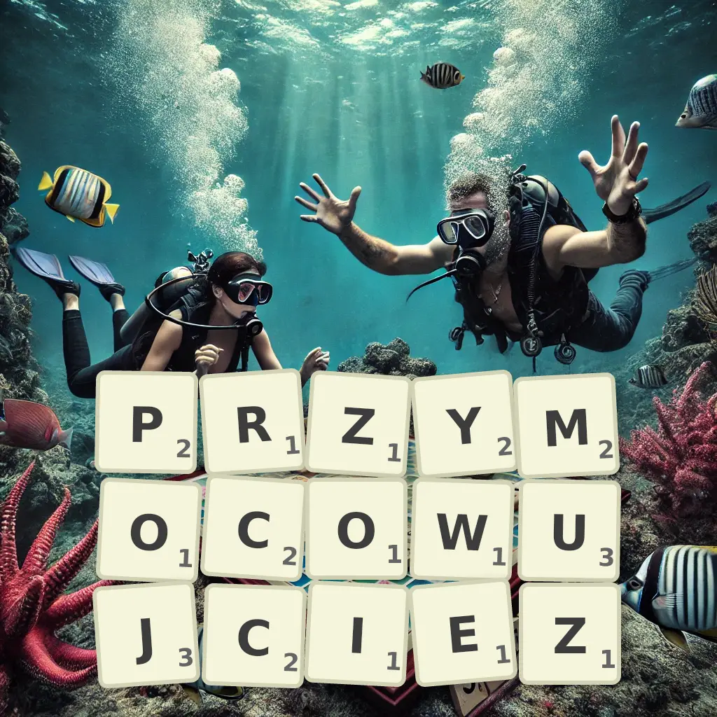 Słowa z liter PRZYMOCOWUJCIEŻ