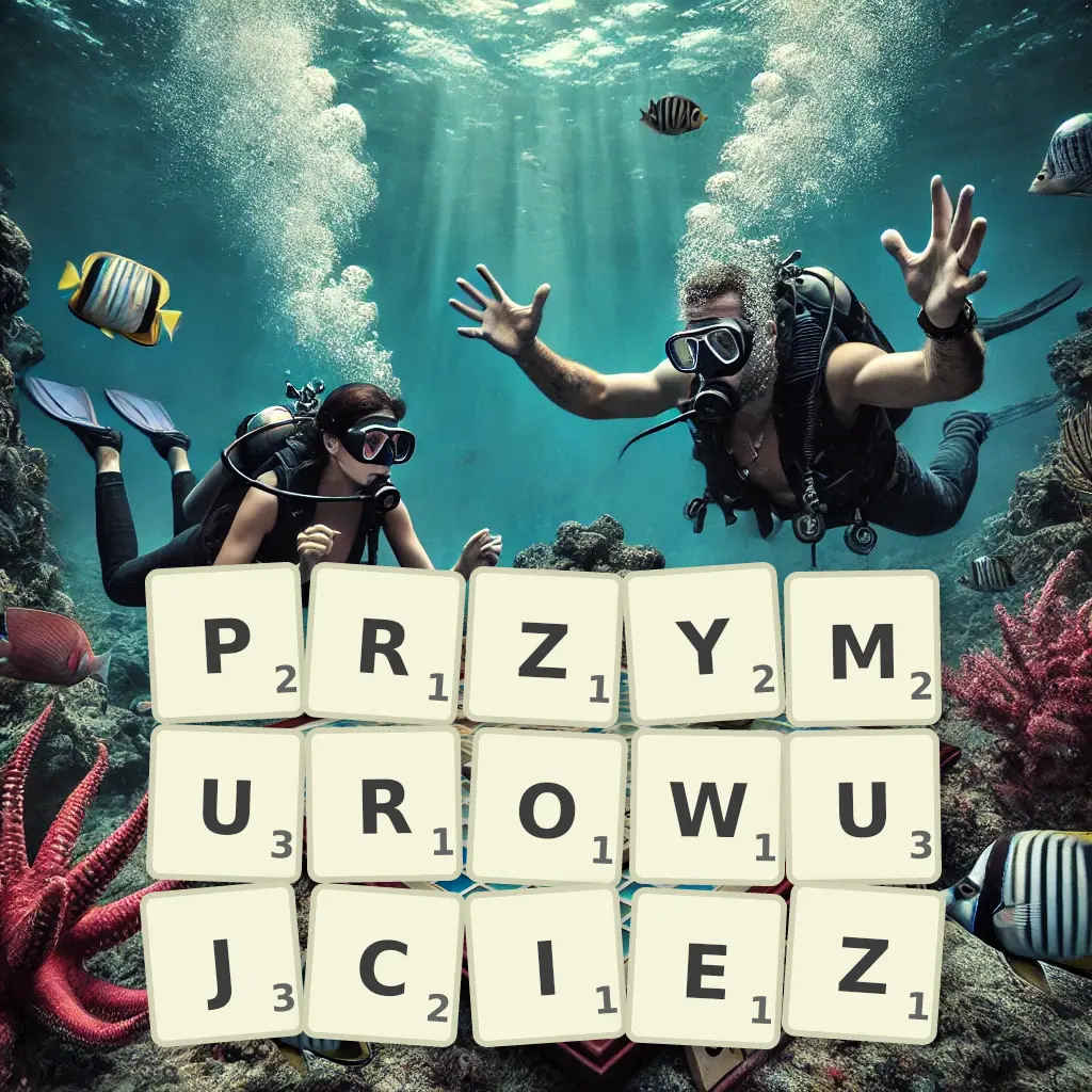 Słowa z liter PRZYMUROWUJCIEŻ