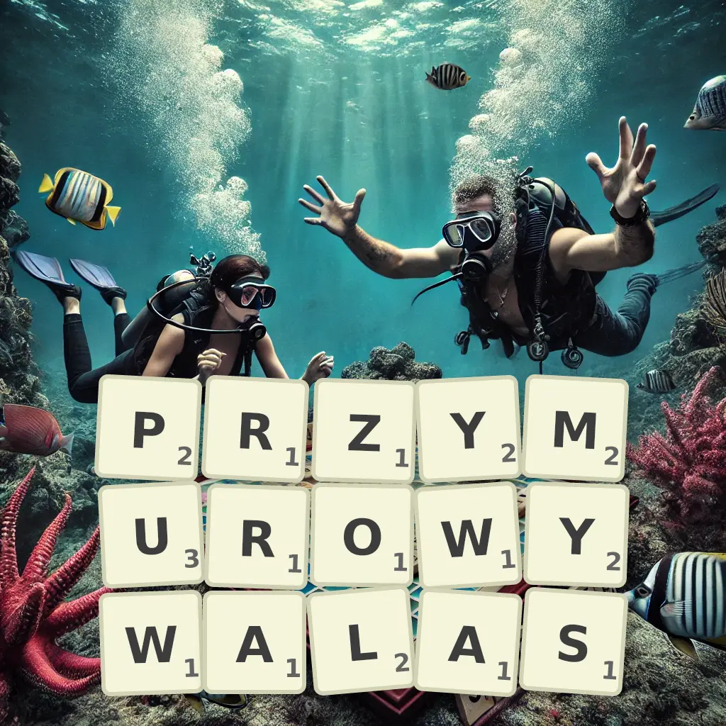 Słowa z liter PRZYMUROWYWAŁAŚ