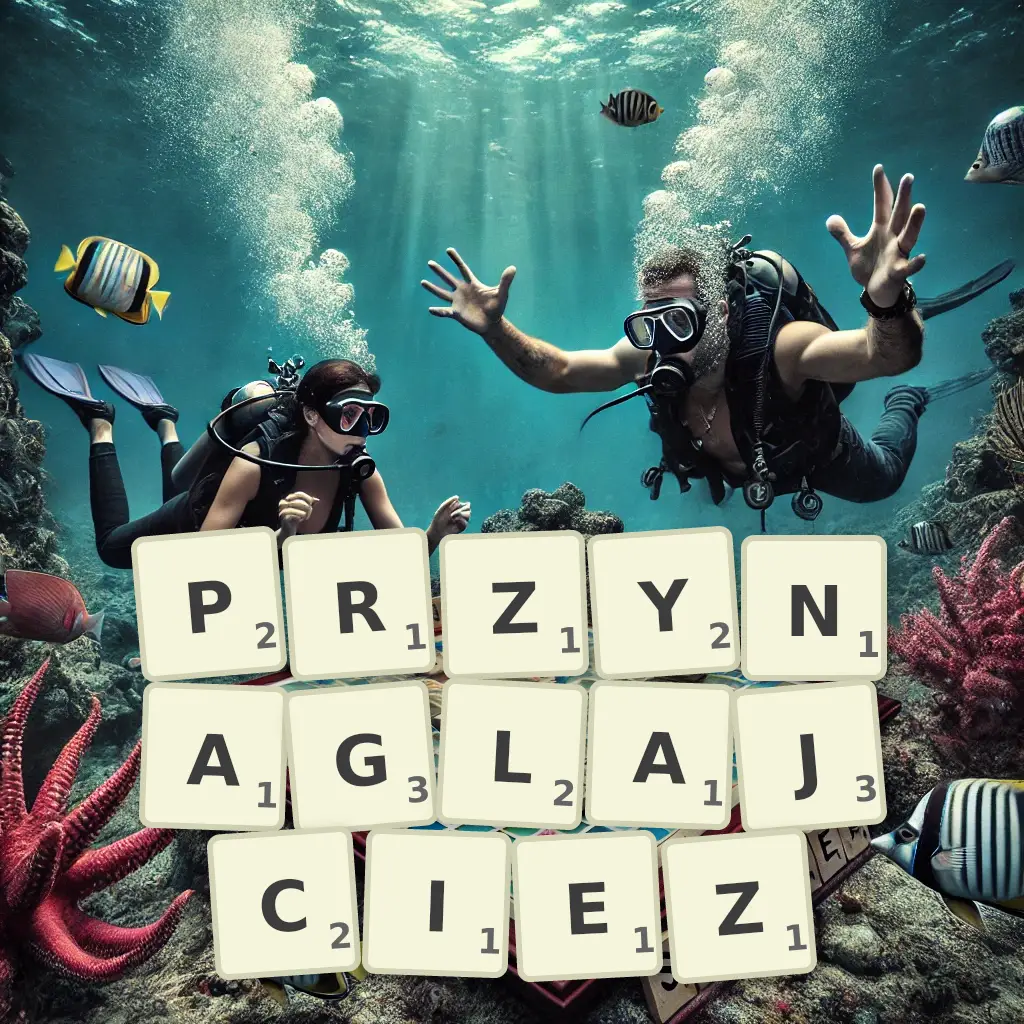 Słowa z liter PRZYNAGLAJCIEŻ