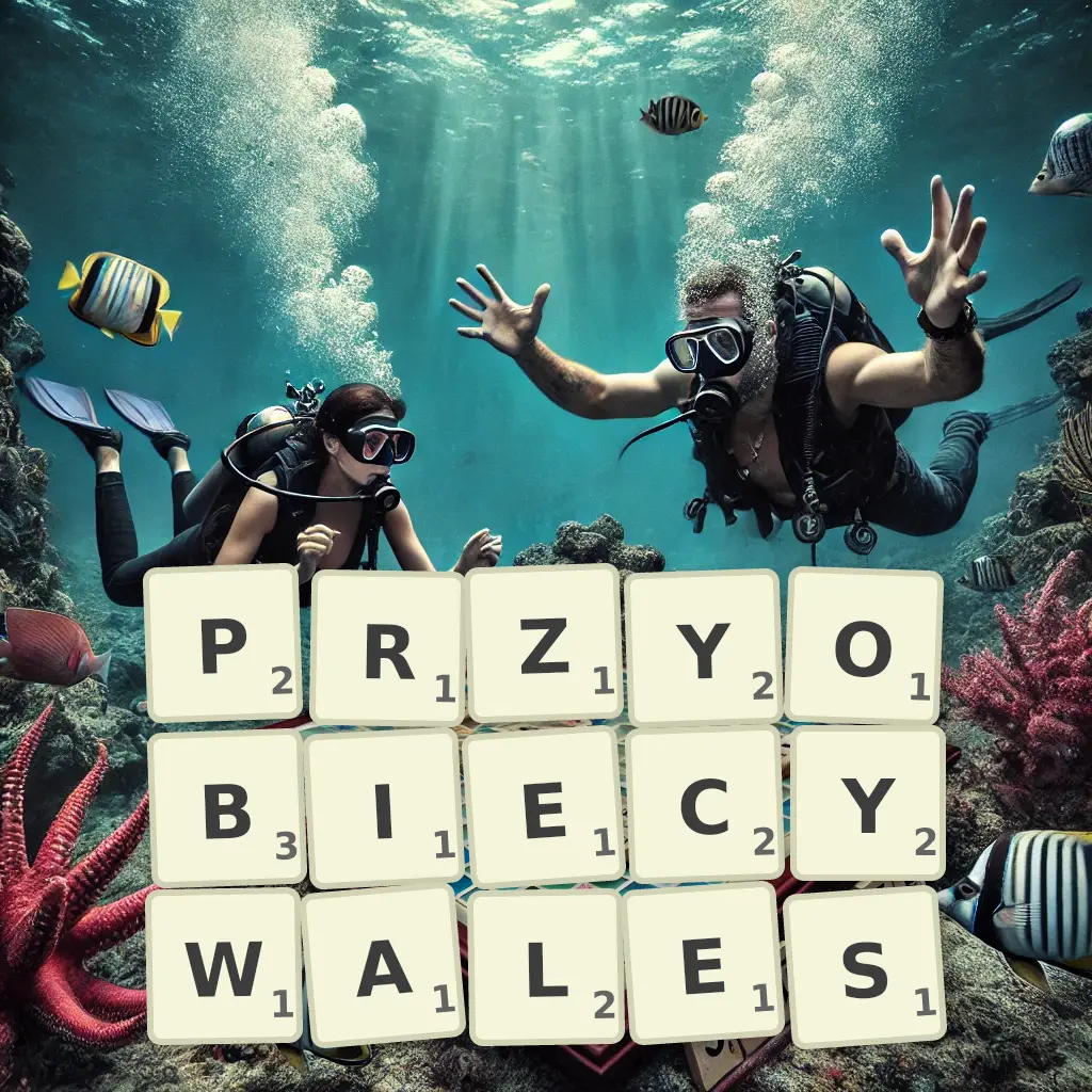 Słowa z liter PRZYOBIECYWAŁEŚ