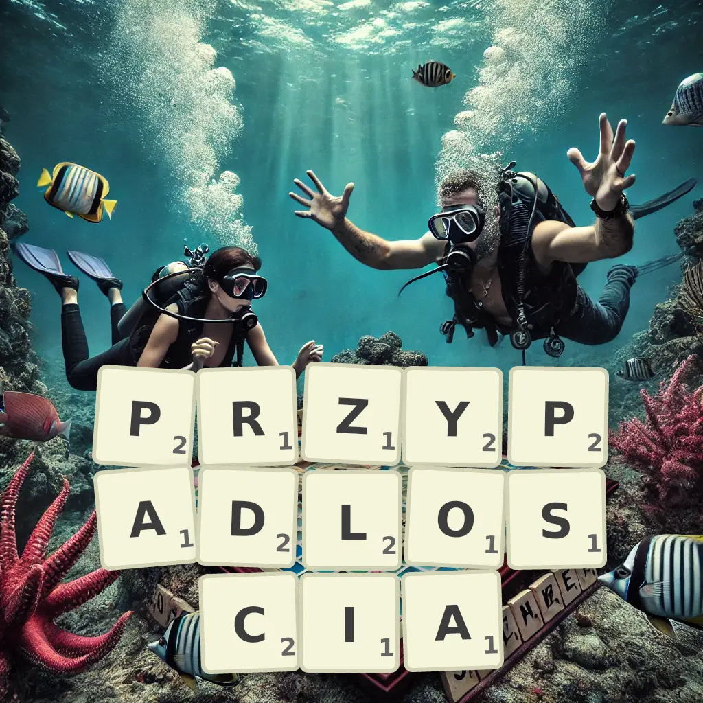 Słowa z liter PRZYPADŁOŚCIĄ