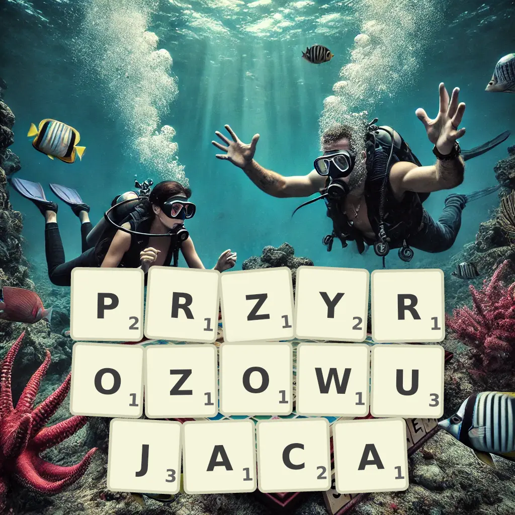 Słowa z liter PRZYRÓŻOWUJĄCA