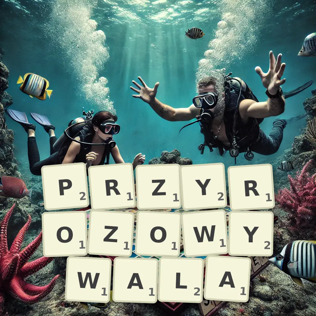 Słowa z liter PRZYRÓŻOWYWAŁA