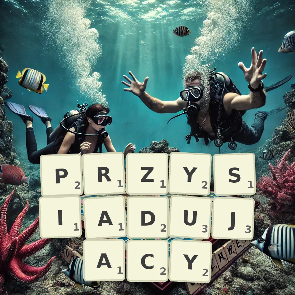 Słowa z liter PRZYSIADUJĄCY
