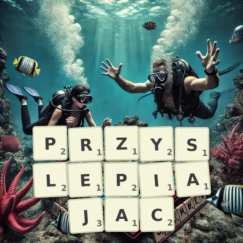 Słowa z liter PRZYŚLEPIAJĄC