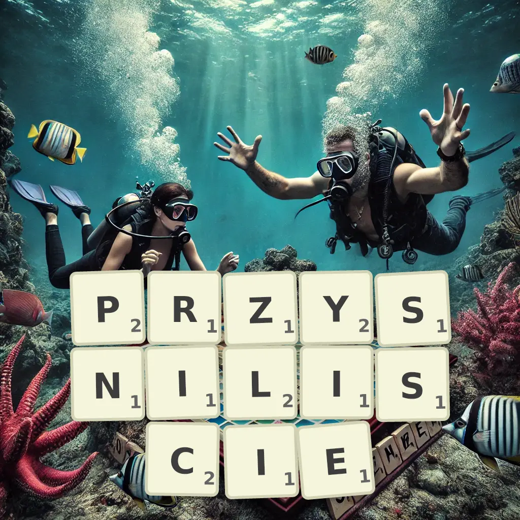 Słowa z liter PRZYŚNILIŚCIE