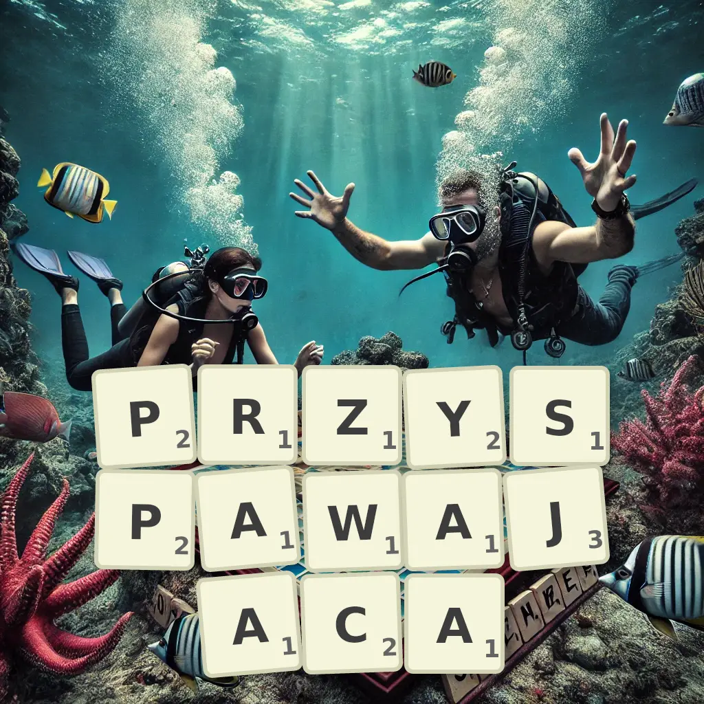 Słowa z liter PRZYSPAWAJĄCA