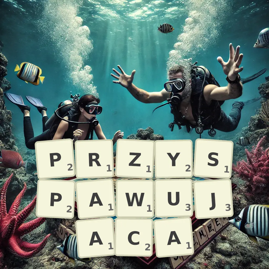 Słowa z liter PRZYSPAWUJĄCA