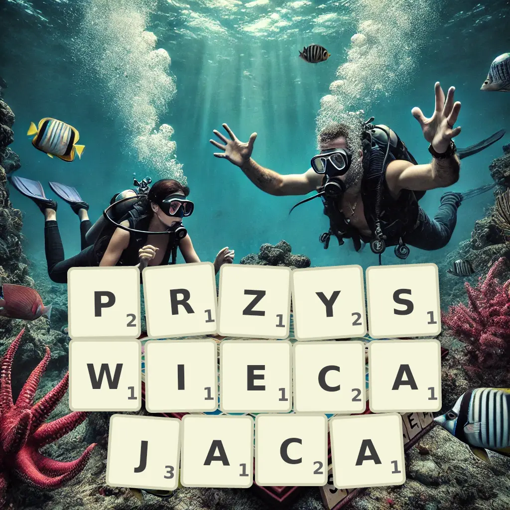 Słowa z liter PRZYŚWIECAJĄCA