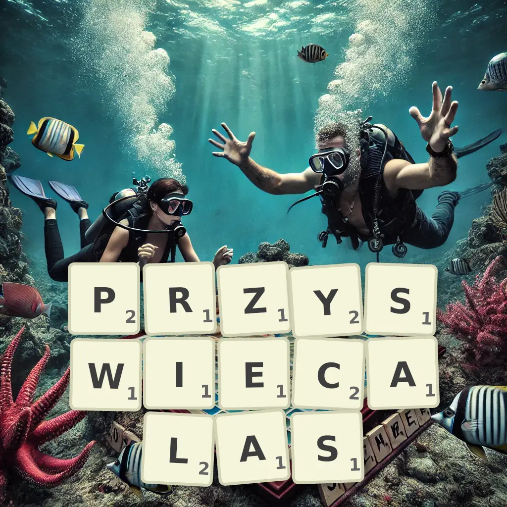 Słowa z liter PRZYŚWIECAŁAŚ