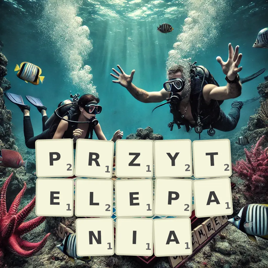 Słowa z liter PRZYTELEPANIA