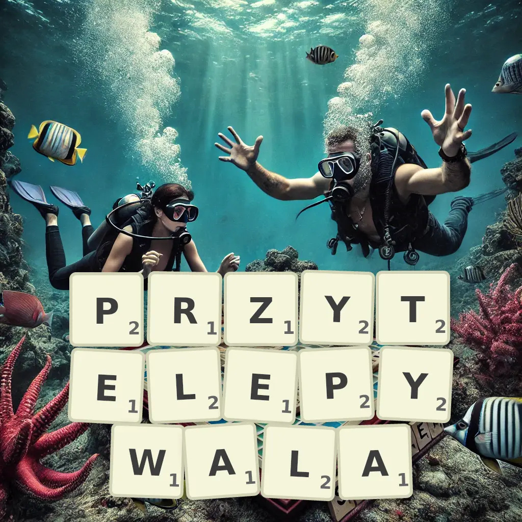 Słowa z liter PRZYTELEPYWAŁA