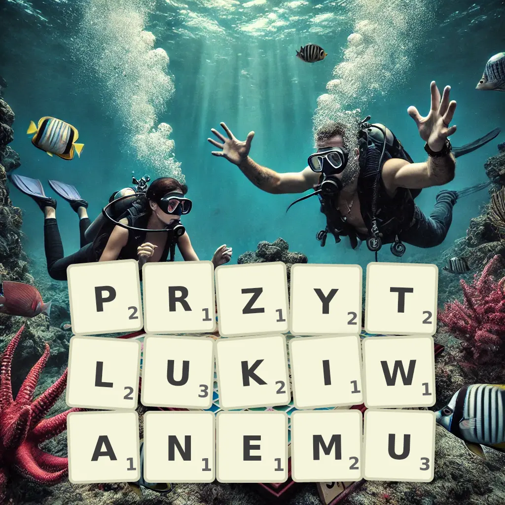 Słowa z liter PRZYTŁUKIWANEMU