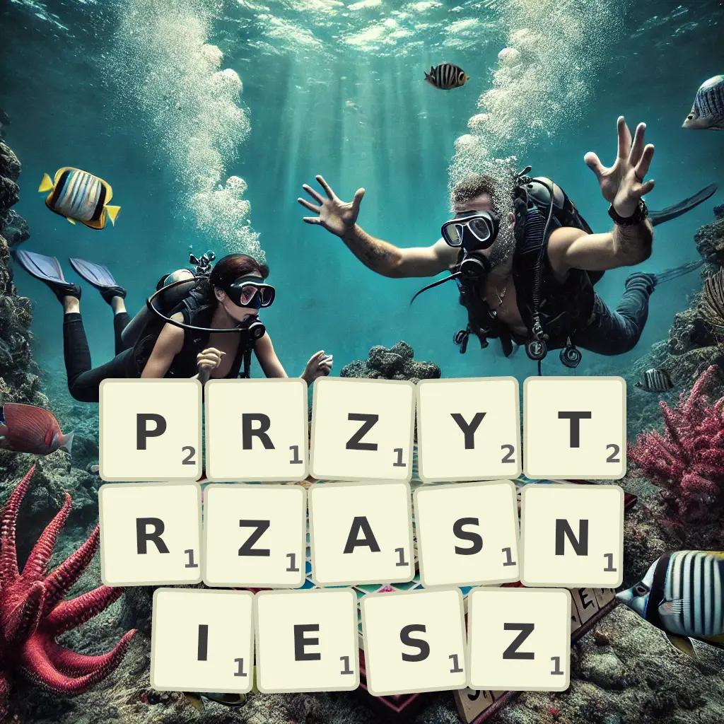 Słowa z liter PRZYTRZAŚNIESZ