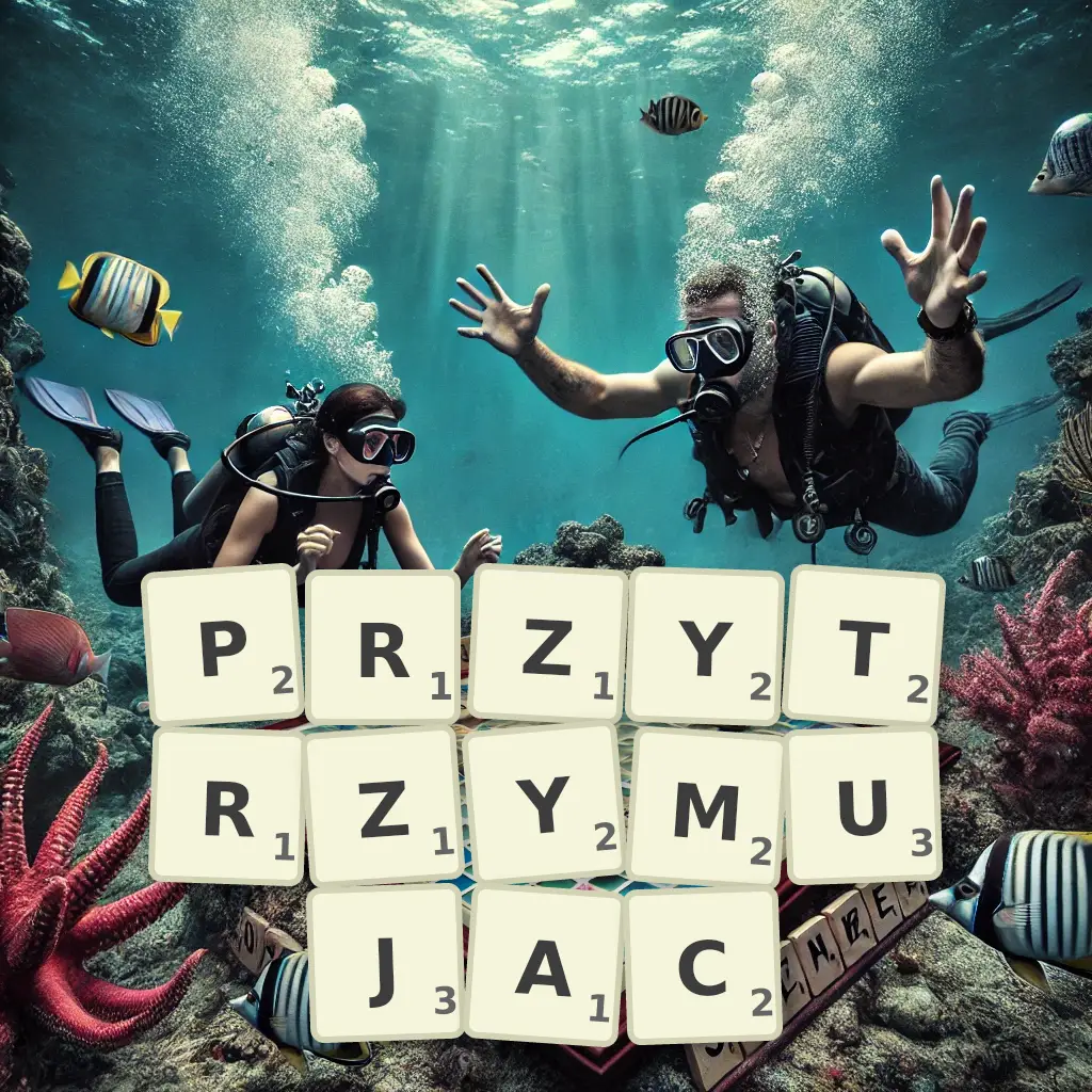 Słowa z liter PRZYTRZYMUJĄC