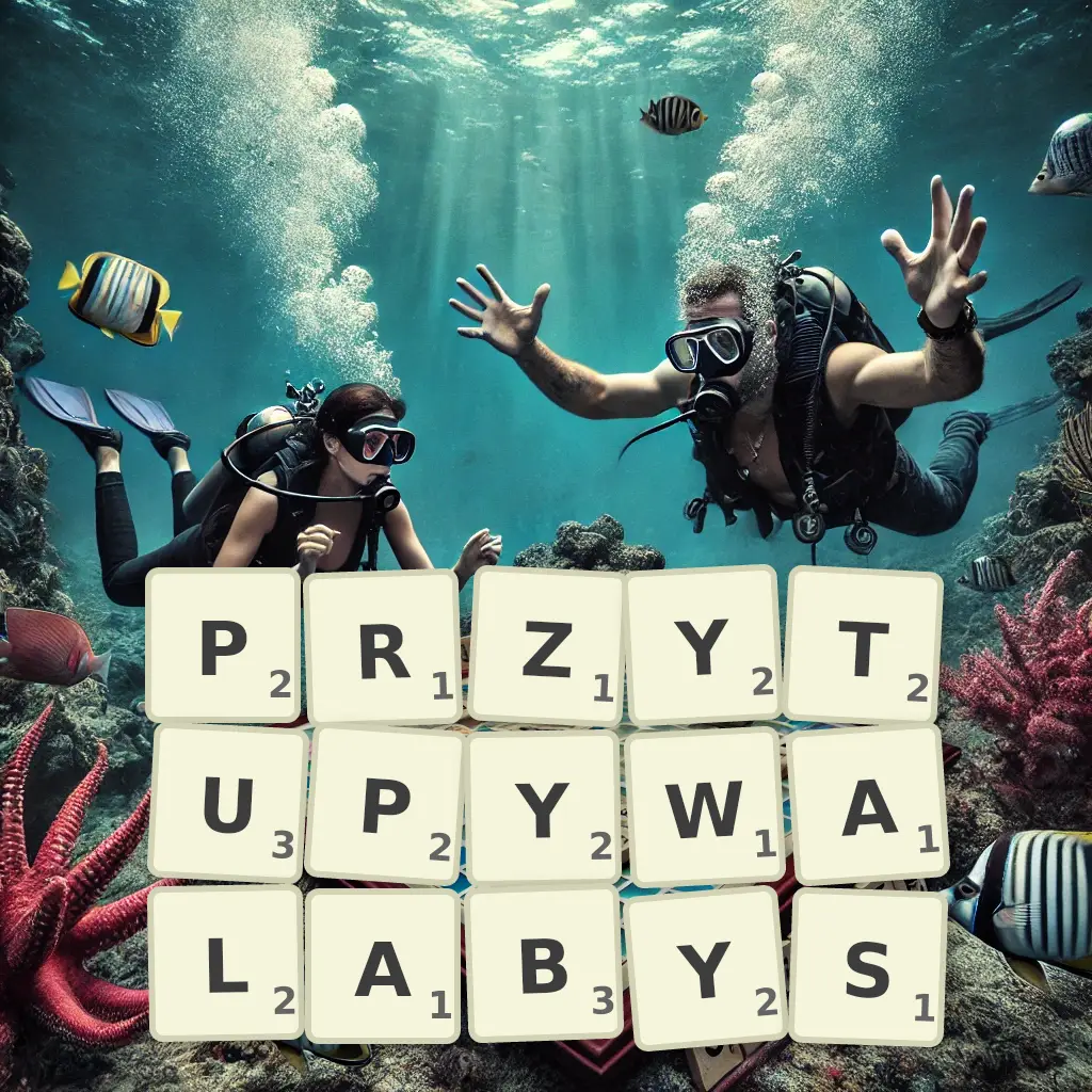 Słowa z liter PRZYTUPYWAŁABYŚ