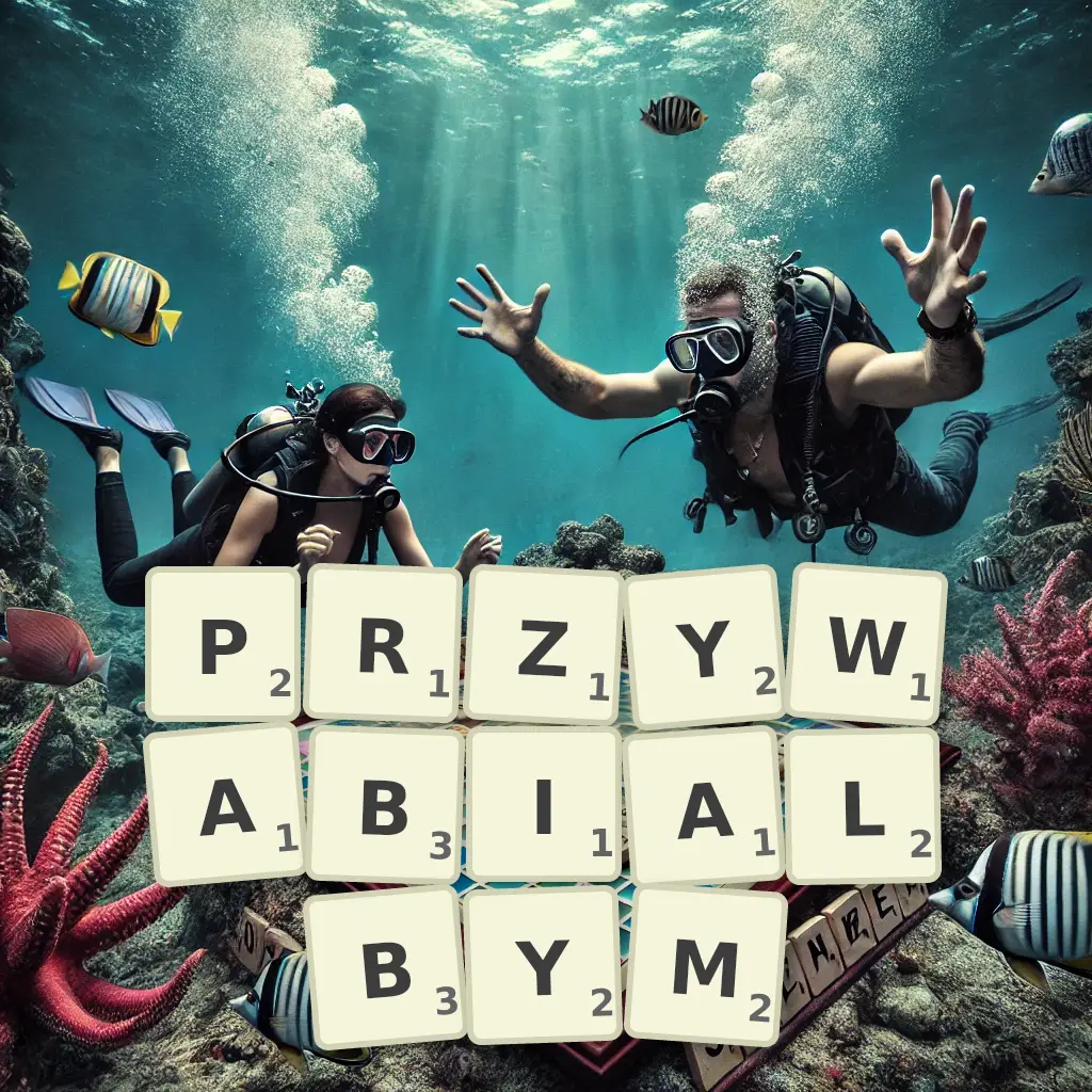 Słowa z liter PRZYWABIAŁBYM