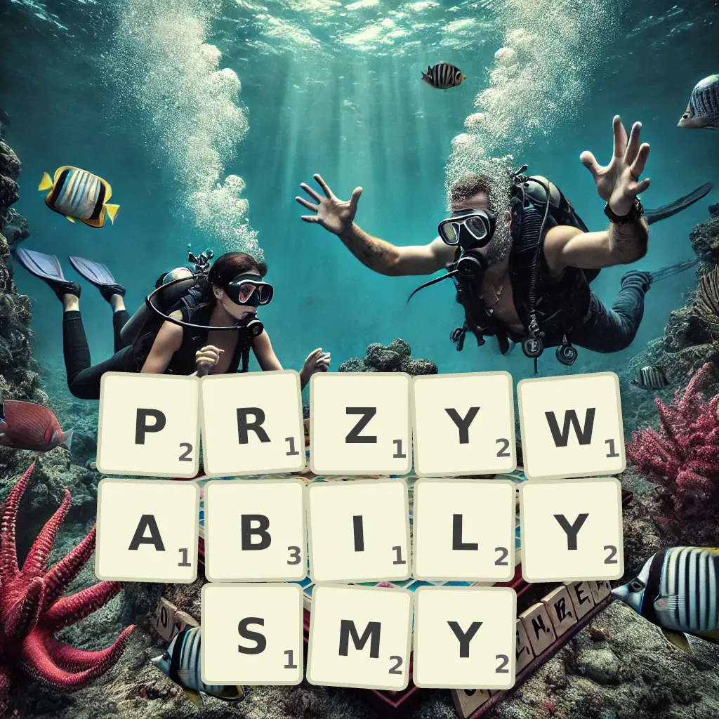 Słowa z liter PRZYWABIŁYŚMY