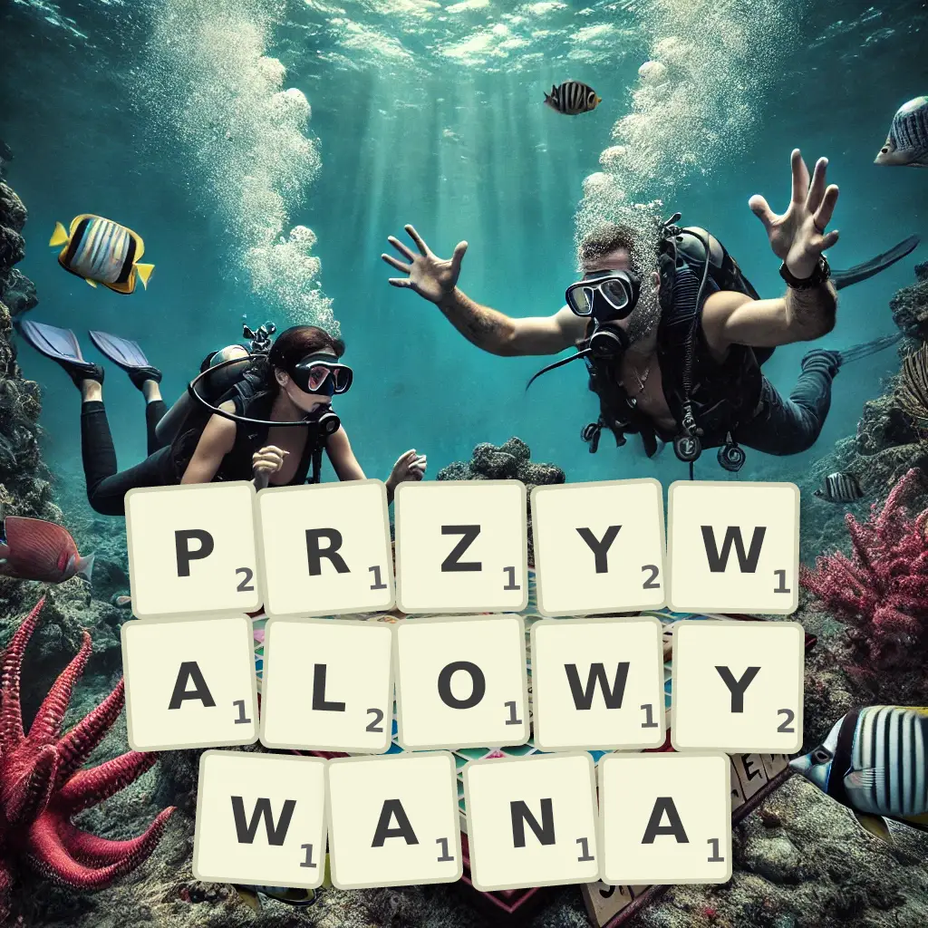Słowa z liter PRZYWAŁOWYWANA