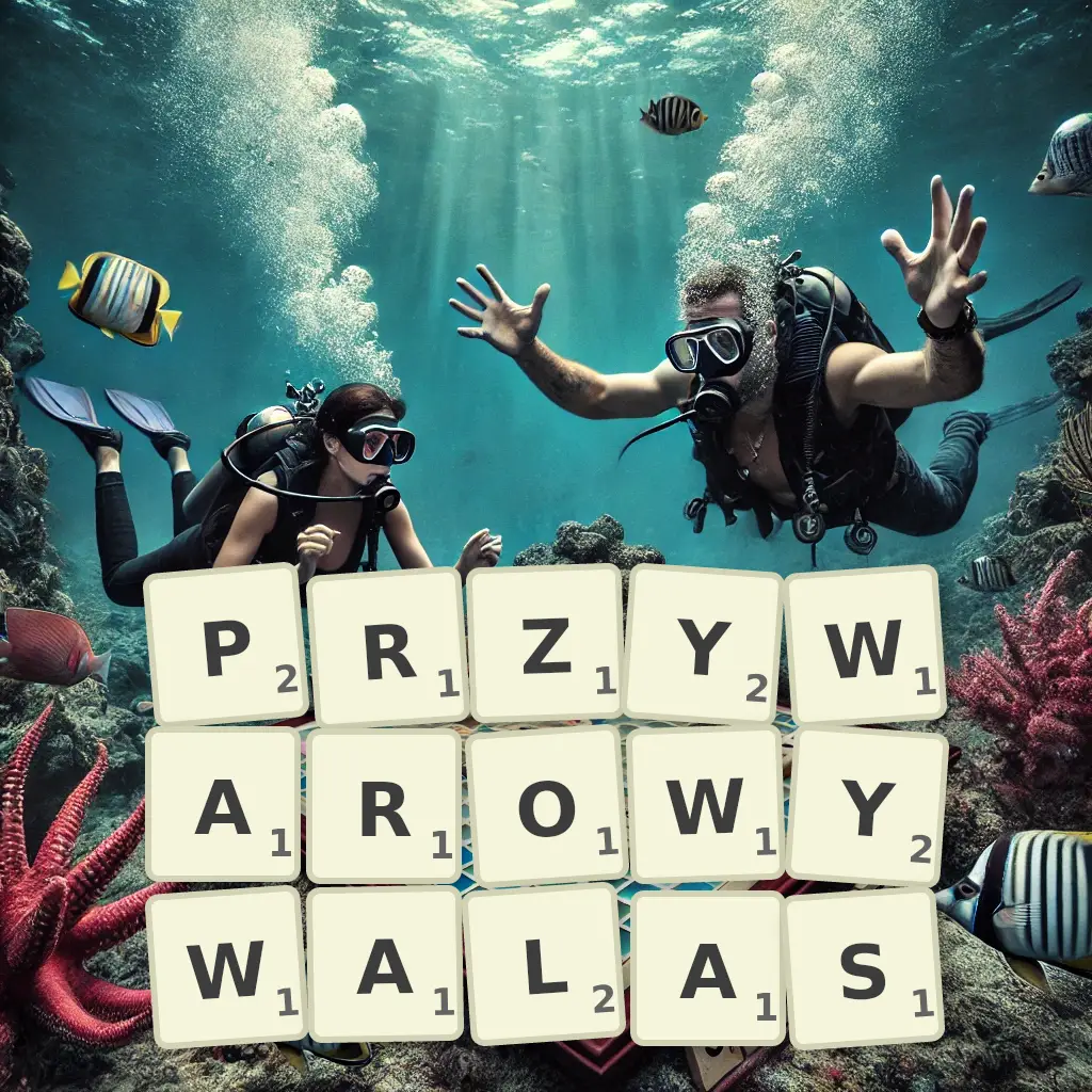 Słowa z liter PRZYWAROWYWAŁAŚ