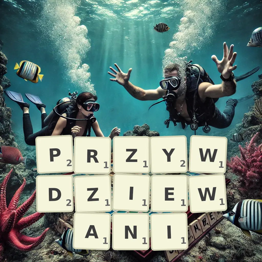 Słowa z liter PRZYWDZIEWANI
