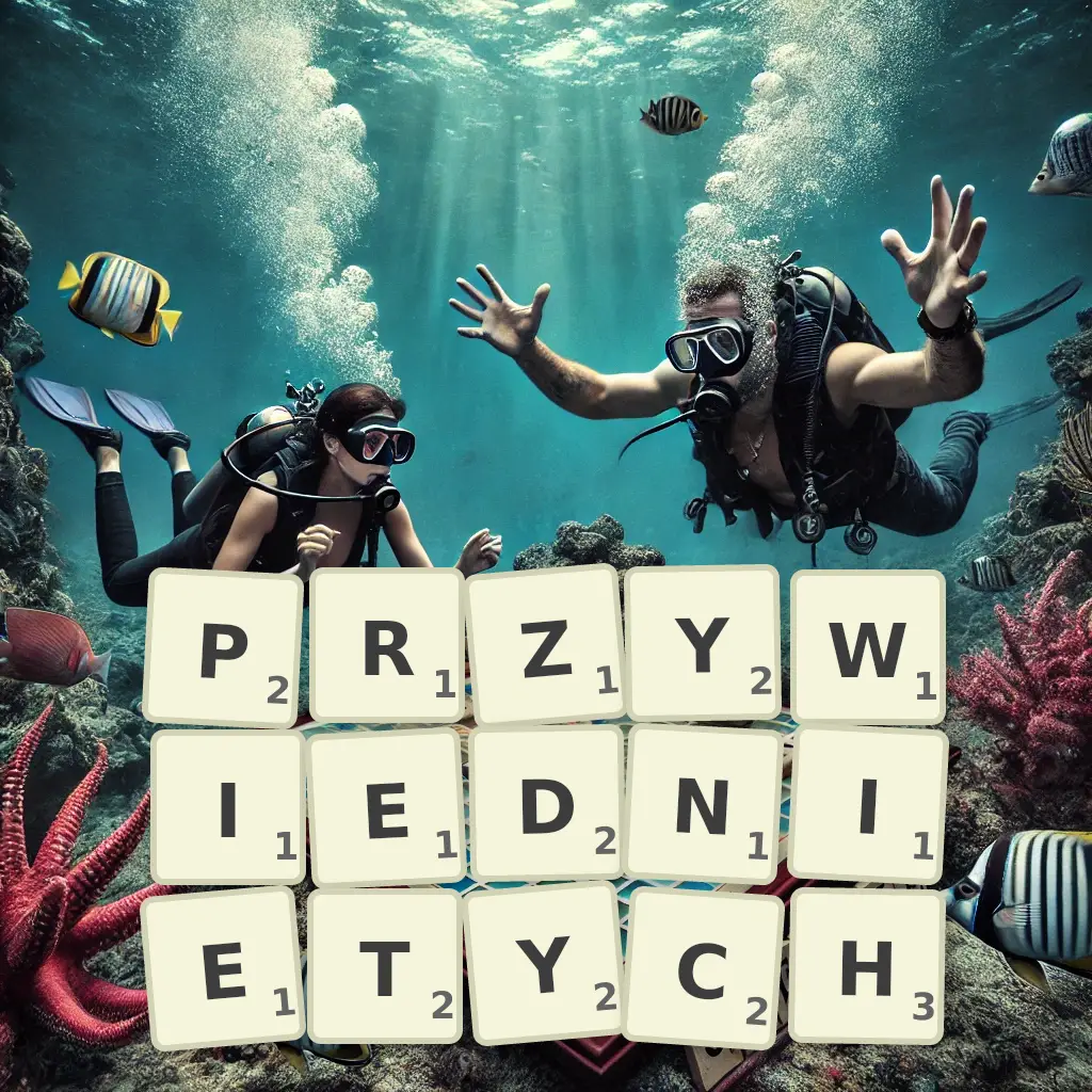Lista słów z liter PRZYWIĘDNIĘTYCH Słowa z liter PRZYWIĘDNIĘTYCH