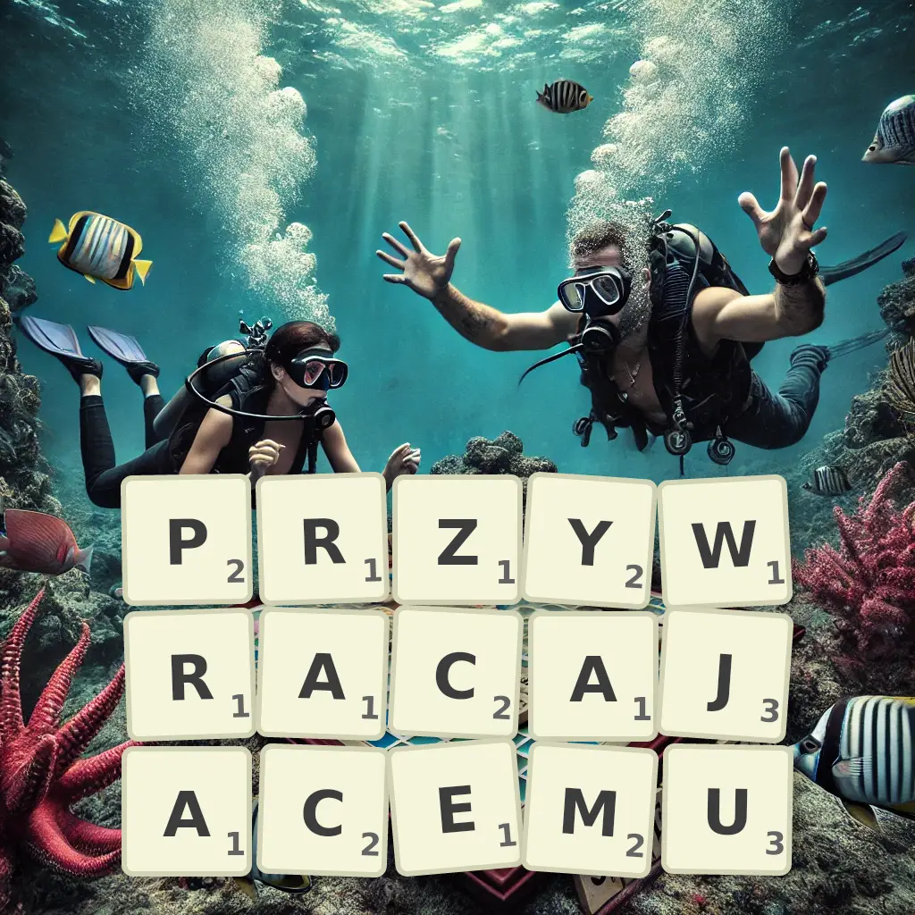 Słowa z liter PRZYWRACAJĄCEMU