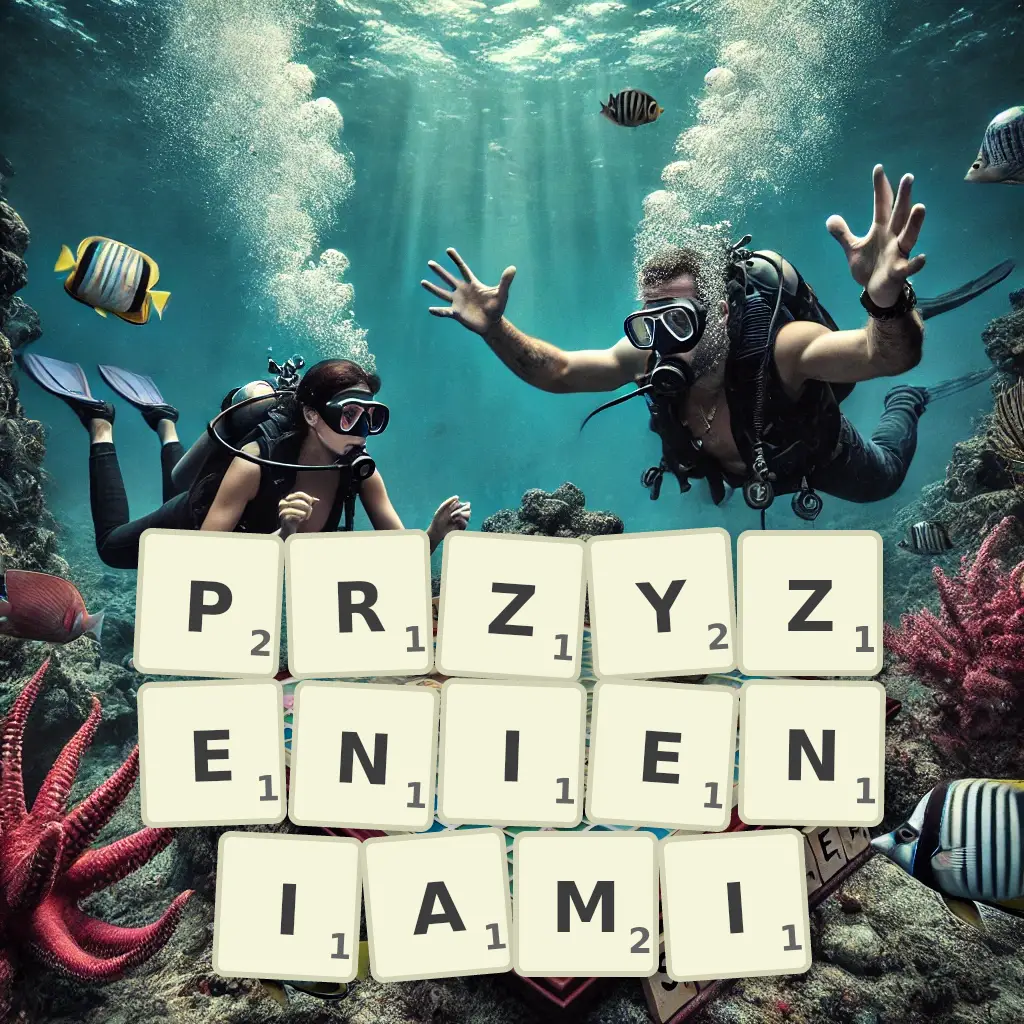 Słowa z liter PRZYŻENIENIAMI