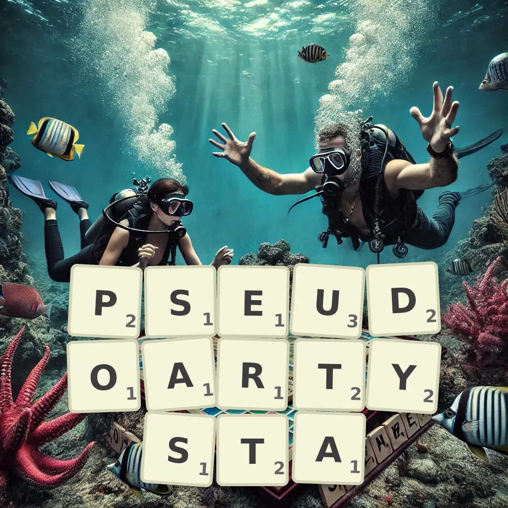 Słowa z liter PSEUDOARTYSTA
