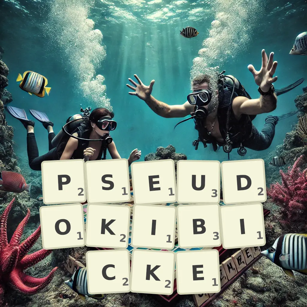 Słowa z liter PSEUDOKIBICKĘ