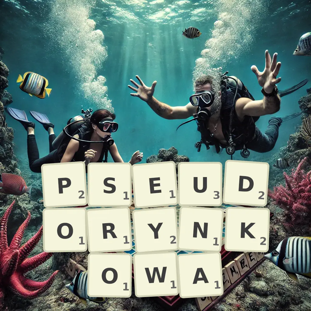 Słowa z liter PSEUDORYNKOWA