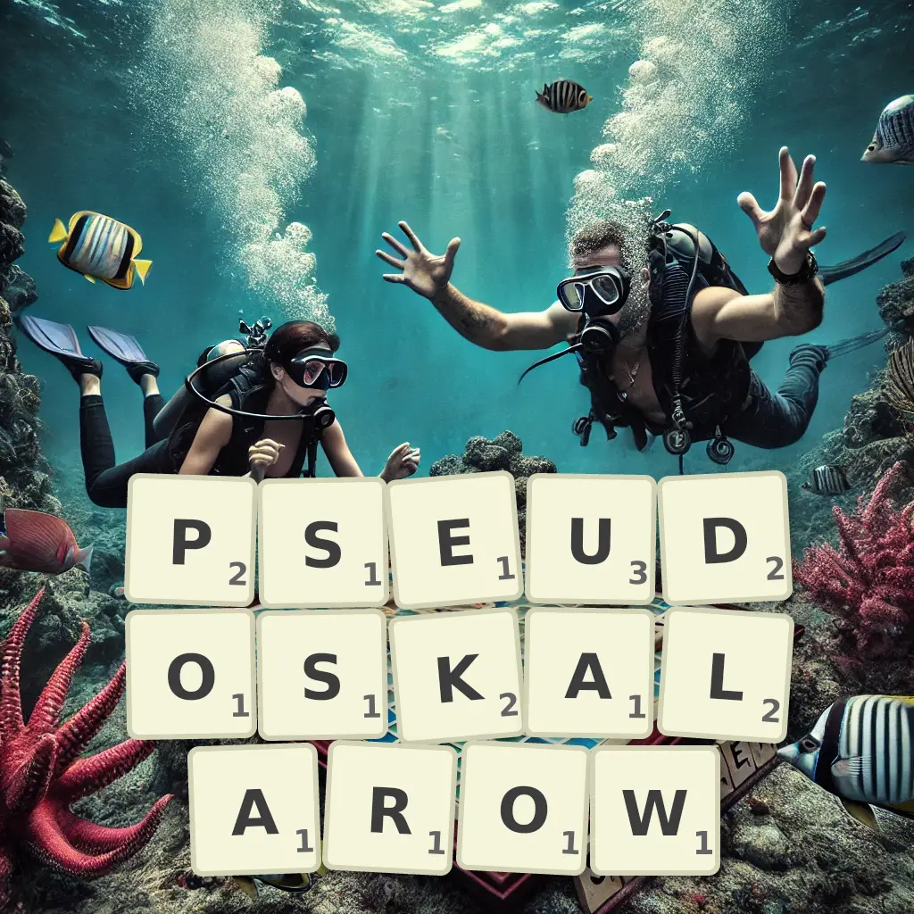 Słowa z liter PSEUDOSKALARÓW