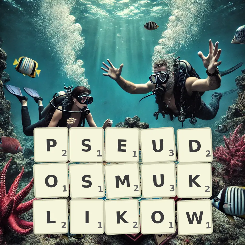 Słowa z liter PSEUDOSMUKLIKÓW