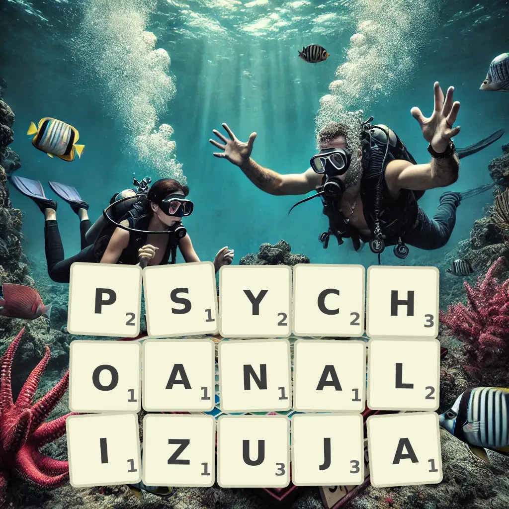 Słowa z liter PSYCHOANALIZUJĄ