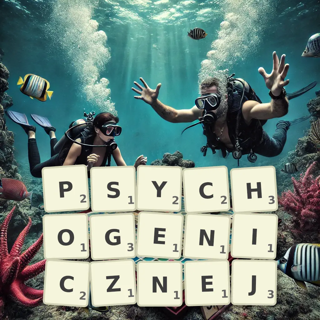 Słowa z liter PSYCHOGENICZNEJ