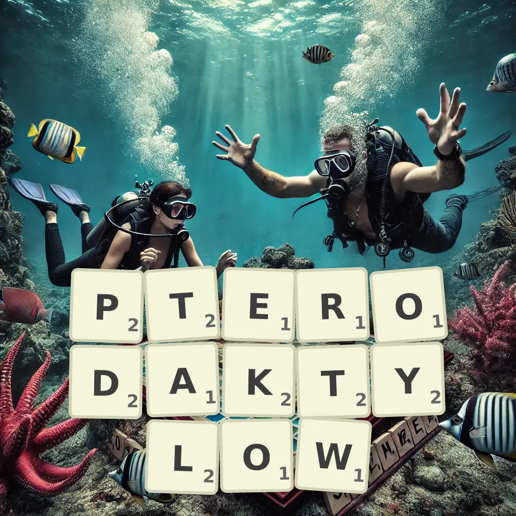 Słowa z liter PTERODAKTYLÓW
