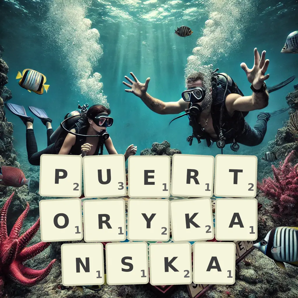Słowa z liter PUERTORYKAŃSKA
