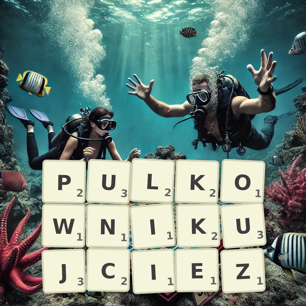 Słowa z liter PUŁKOWNIKUJCIEŻ