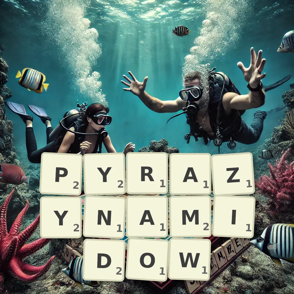 Słowa z liter PYRAZYNAMIDÓW