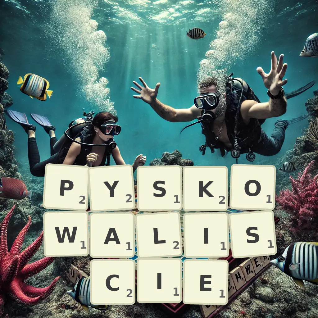 Słowa z liter PYSKOWALIŚCIE