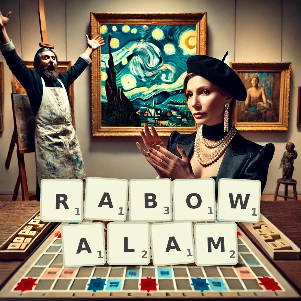 Słowa z liter RABOWAŁAM