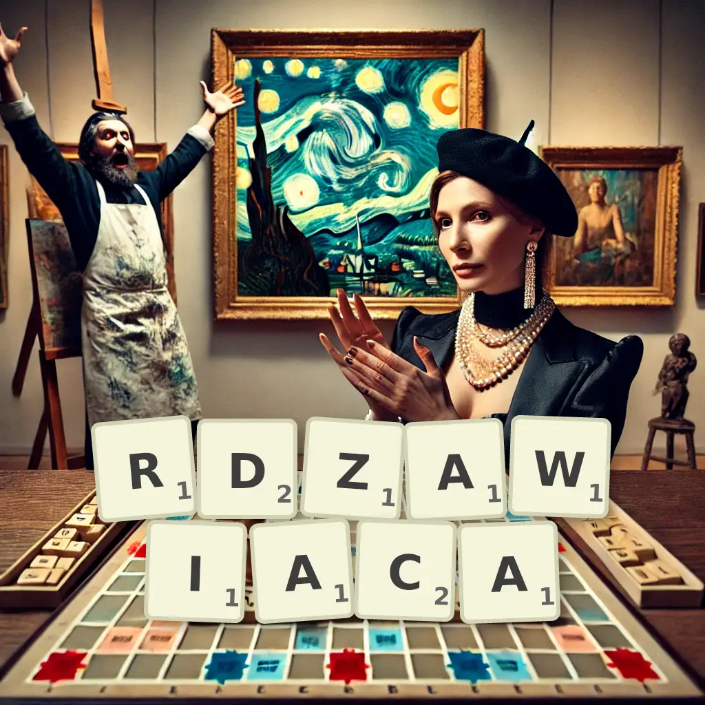 Słowa z liter RDZAWIĄCĄ