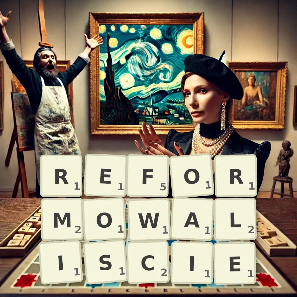 Słowa z liter REFORMOWALIŚCIE