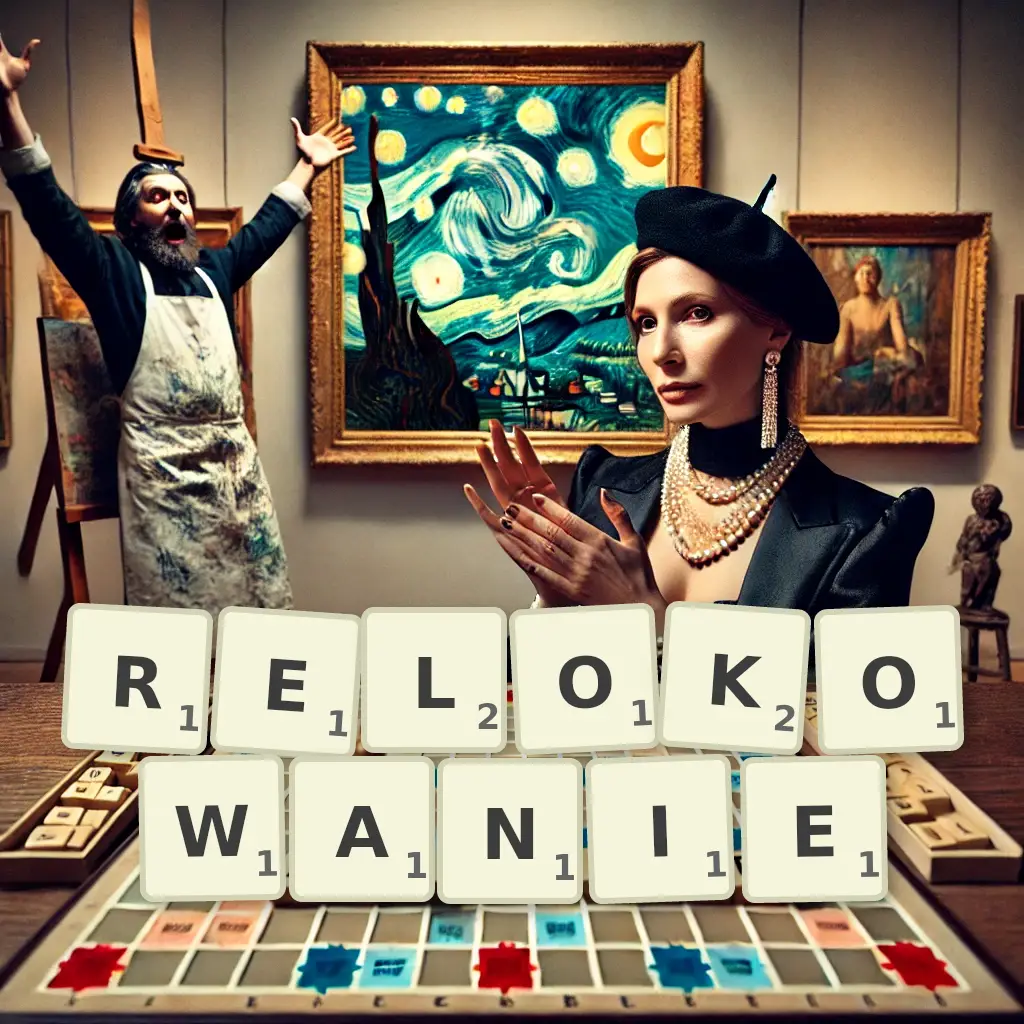 Słowa z liter RELOKOWANIE