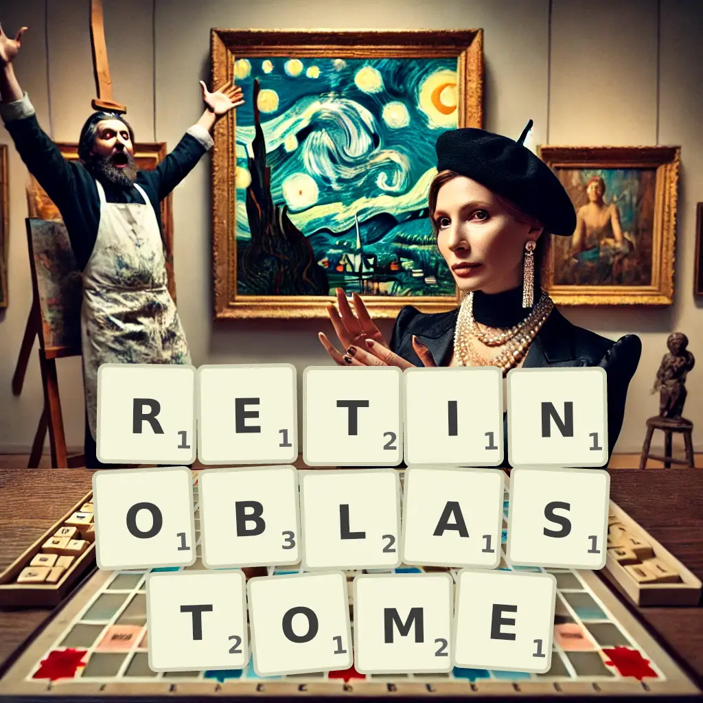 Słowa z liter RETINOBLASTOMĘ
